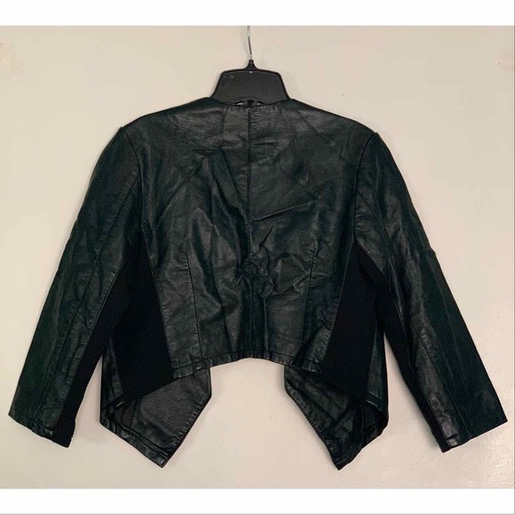 Cropped Faux Leather Jacket - Picture 2 of 2